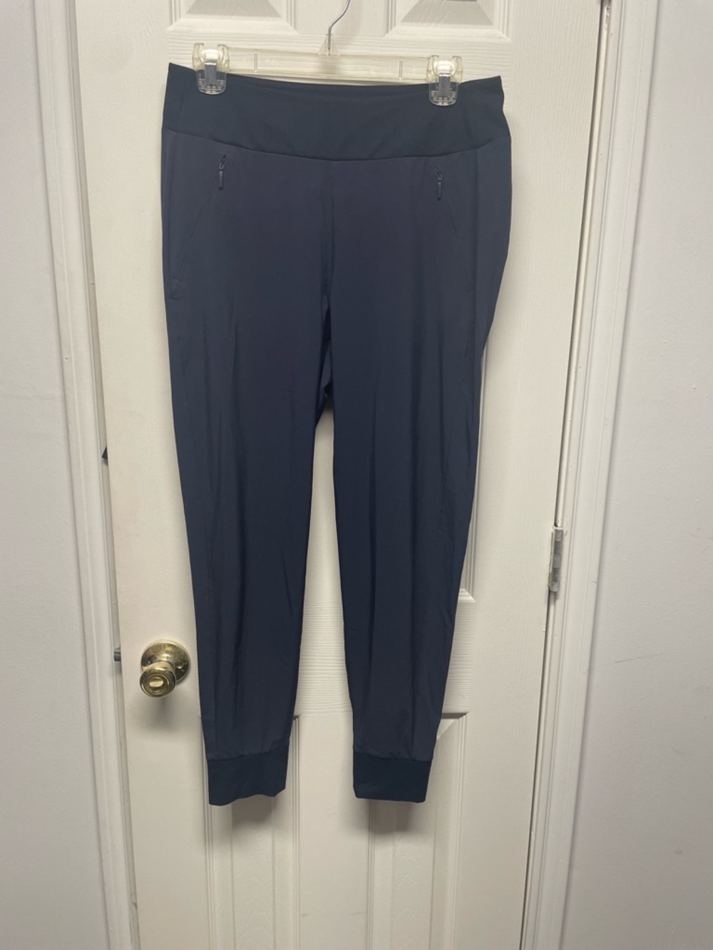 Athleta SoHo Navy Tapered Track Joggers - Picture 2 of 4